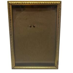 Vintage Gold/Brass 5.5” Picture Frame Tabletop Home Decor Antique Style